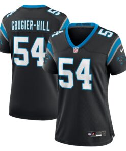 Kamu GrugierHill Carolina Panthers  Women_s Game Jersey  Black