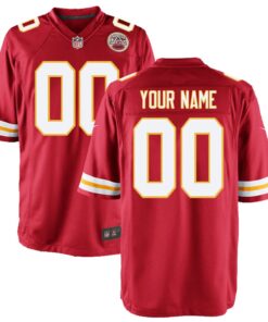 Kansas City Chiefs  Youth Custom Game Jersey  Red