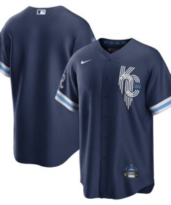 Kansas City RoyalsCity Connect Replica Jersey  Navy