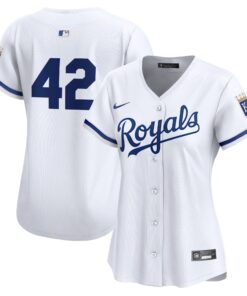 Kansas City RoyalsWomen_s 2024 Jackie Robinson Day Home Limited Jerseynbspâ€“ White