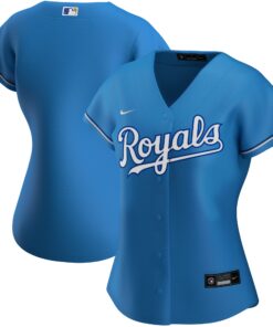Kansas City RoyalsWomen_s Alternate Replica Team Jersey  Light Blue