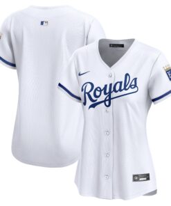 Kansas City RoyalsWomen_s Home Limited Jersey  White