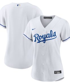 Kansas City RoyalsWomen_s Home Replica Team Jersey  White