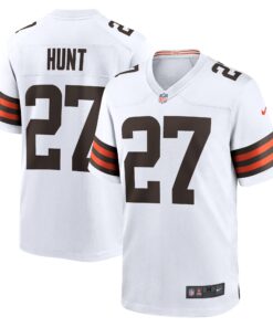 Kareem Hunt Cleveland Browns  Game Player Jersey  White