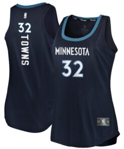 Karl-Anthony Towns Minnesota Timberwolves Fanatics Women's Fast Break Tank Jersey - Icon Edition - Navy
