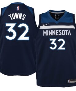 Karl-Anthony Towns Minnesota Timberwolves Youth Swingman Jersey Navy - Icon Edition