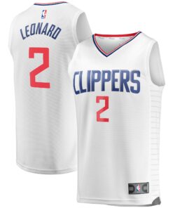 Kawhi Leonard LA Clippers Fanatics Youth 202021 Fast Break Player Jersey - White - Association Edition