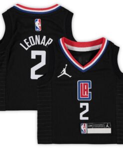 Kawhi Leonard LA Clippers Jordan Brand Infant 202021 Jersey - Statement Edition - Black