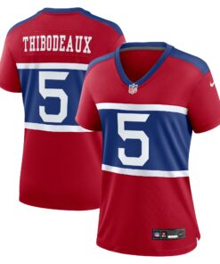 Kayvon Thibodeaux New York Giants  Women_s Alternate Player Game Jersey  Century Red