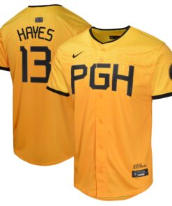 Ke_Bryan Hayes Pittsburgh PiratesYouth City Connect Limited Player Jersey  Gold