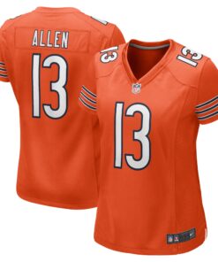 Keenan Allen Chicago Bears  Women_s Alternate Game Jersey   Orange