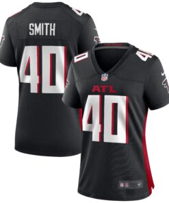Keith Smith Atlanta Falcons  Women_s Game Jersey  Black