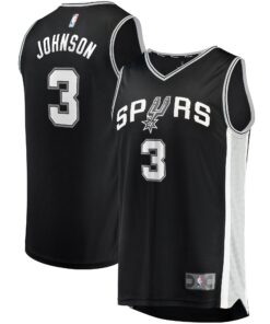Keldon Johnson San Antonio Spurs Fanatics Fast Break Replica Jersey Black - Icon Edition