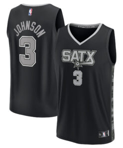Keldon Johnson San Antonio Spurs Fanatics Fast Break Replica Player Jersey - Statement Edition - Black