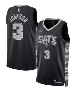 Keldon Johnson San Antonio Spurs Jordan Brand Unisex Swingman Jersey - Statement Edition - Black
