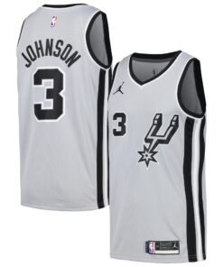 Keldon Johnson San Antonio Spurs Swingman Player Jersey - Statement Edition - Silver