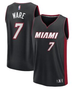 Kel'el Ware Miami Heat Fanatics Youth Fast Break Replica Player Jersey - Icon Edition - Black