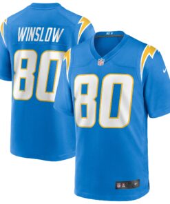 Kellen Winslow Los Angeles Chargers  Game Retired Player Jersey  Powder Blue