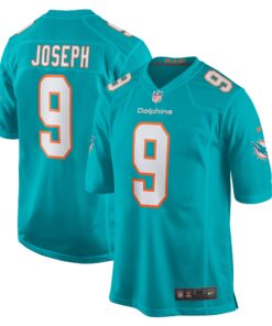 Kelvin Joseph Miami Dolphins  Team Game Jersey   Aqua 1
