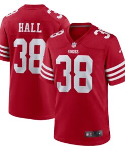 Kemon Hall San Francisco 49ers  Team Game Jersey   Scarlet