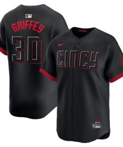 Ken Griffey Jr. Cincinnati RedsCity Connect Limited Player Jersey  Black