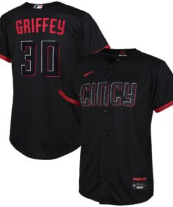 Ken Griffey Jr. Cincinnati RedsToddler City Connect Replica Player Jersey  Black