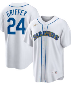 Ken Griffey Jr. Seattle MarinersHome Cooperstown Collection Player Jersey  White