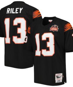 Ken Riley Cincinnati Bengals 1981 Mitchell amp Ness Authentic Throwback Retired Player Jersey  Black