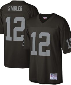 Ken Stabler Las Vegas Raiders Mitchell amp Ness Legacy Replica Jersey  Black