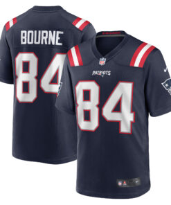 Kendrick Bourne New England Patriots  Game Jersey  Navy