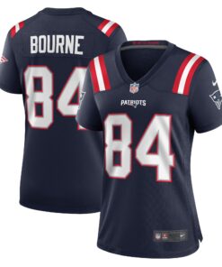 Kendrick Bourne New England Patriots  Women_s Game Jersey  Navy