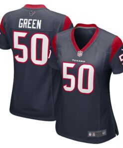 Kendrick Green Houston Texans  Women_s Team Game Jersey   Navy