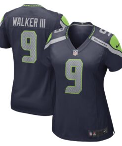 Kenneth Walker III Seattle Seahawks  Women_s Player Jersey  Navy