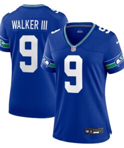 Kenneth Walker III Seattle Seahawks  Women_s Player Jersey  Royal