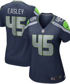 Kenny Easley Seattle Seahawks  Women_s Game Retired Player Jersey  College Navy