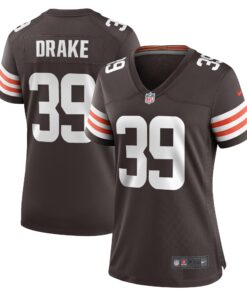 Kenyan Drake Cleveland Browns  Women_s  Game Jersey   Brown