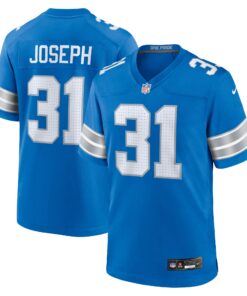Kerby Joseph Detroit Lions  Team Game Jersey   Blue