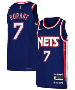 Kevin Durant Brooklyn Nets Authentic Player Jersey - City Edition - Blue