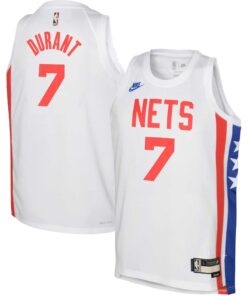 Kevin Durant Brooklyn Nets Youth 202223 Swingman Jersey White - Classic Edition