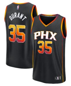Kevin Durant Phoenix Suns Fanatics Youth Fast Break Replica Player Jersey - Statement Edition - Black