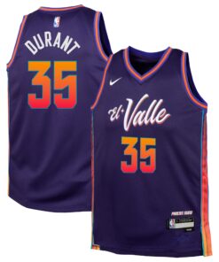 Kevin Durant Phoenix Suns Youth  Swingman Replica Jersey - City Edition - Purple