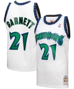 Kevin Garnett Minnesota Timberwolves Mitchell &amp Ness 1997-98 Hardwood Classics Reload 3.0 Swingman Jersey - White