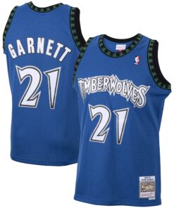 Kevin Garnett Minnesota Timberwolves Mitchell &amp Ness 200102 Hardwood Classics Swingman Jersey - Blue