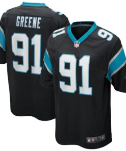 Kevin Greene Carolina Panthers  Game Retired Player Jersey  Black