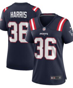Kevin Harris New England Patriots  Women_s Game Player Jersey  Navy