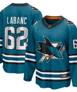 Kevin Labanc San Jose Sharks Fanatics Home Breakaway Player Jersey  Teal