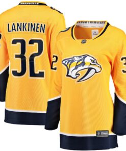 Kevin Lankinen Nashville Predators Fanatics Women_s Home Breakaway Player Jersey  Gold