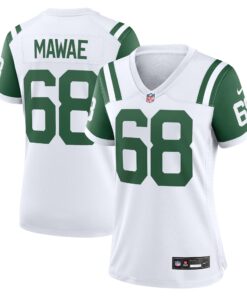 Kevin Mawae New York Jets  Women_s Classic Alternate Retired Player Game Jersey  White