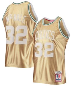 Kevin McHale Boston Celtics Mitchell &amp Ness 75th Anniversary 198586 Hardwood Classics Swingman Jersey - Gold