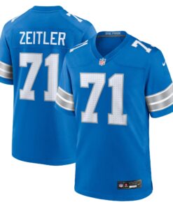 Kevin Zeitler Detroit Lions  Game Jersey   Blue